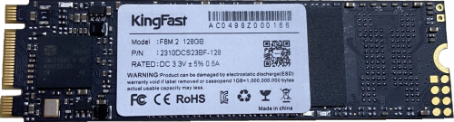   SSD M.2 128GB Kingfast F6M 2310DCS23BF-128 [M.2 2280 SATA,  550 /,  450 / ] OEM