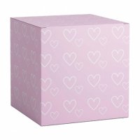 Подарочная коробка для кружки Розовое сердце