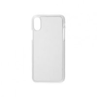 iPhone X Чехол прозрачный пластиковый, со вставкой под сублимацию арт.1104