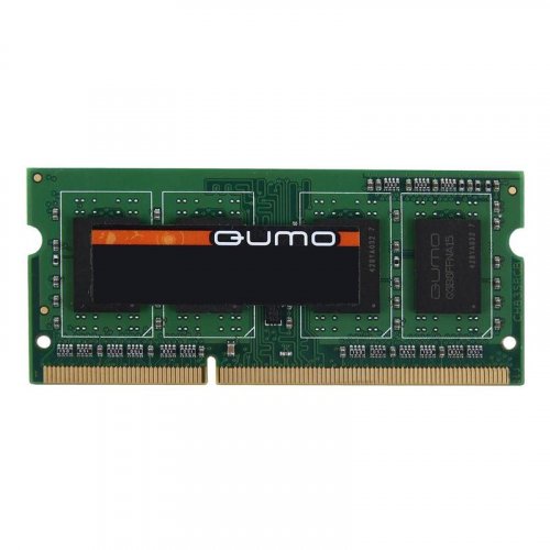  SO-DIMM DDR3 4GB QUMO 1333MHz PC-10660 512Mx8 CL9 Retail (QUM3S-4G1333C9) 8 Chips