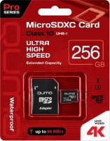   Micro SDXC 256Gb QUMO UHS-I U3, Pro seria 3.0   SD (QM256GMICSDXC10U3)