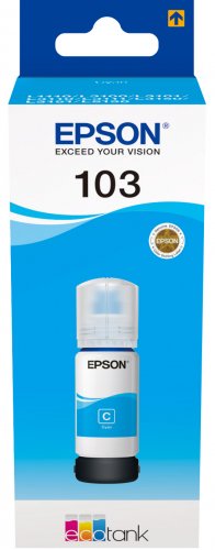 Чернила EPSON 103C для EPSON L3100 / L3101 / L3110 / L3150 / L3151 (65 мл) голубые (C13T00S24A)