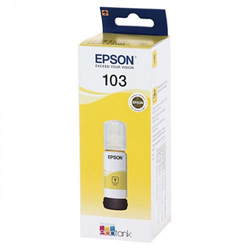 Чернила EPSON 103Y для EPSON L3100 / L3101 / L3110 / L3150 / L3151 (65 мл) желтые (C13T00S44A)