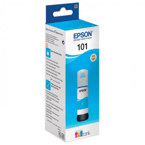 Чернила EPSON EcoTank 101C для EPSON L4150 / L4156 / L4160 / L6160 / L6190 (70 мл) синий