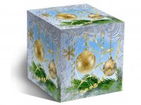 Подарочная коробка для кружки Новогодние шары