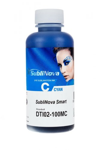 Чернила сублимационные для Epson Piezo SubliNova Smart DTI02-100MC Cyan 100мл InkTec