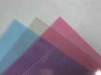Обложки ПП рифленые А4, 0,40мм, прозрачные/розовые (50 шт) упаковка