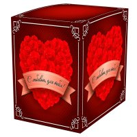 Подарочная коробка для кружки С любовью для тебя LF-000026