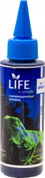 Чернила LIFE для Epson, 100мл., сублимационные, Cyan, LF-000588