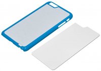 iPhone6 Plus силиконовый голубой (со вставкой под сублимацию) арт.619