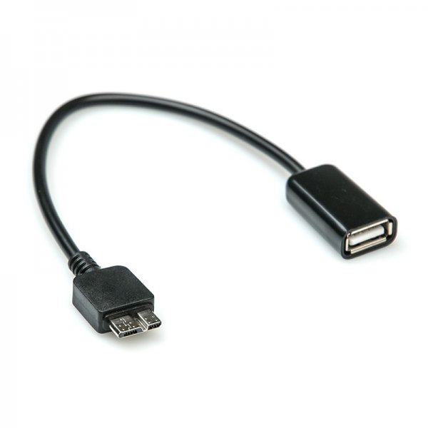  Dialog CU-1001 black - OTG (Host)  microUSB B v3.0 (M) - USB A (F), V2.0,  0.15 