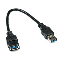 Кабель Dialog CU-0702 black - USB A (M) - USB A (F), V3.0, длина 0.2 м