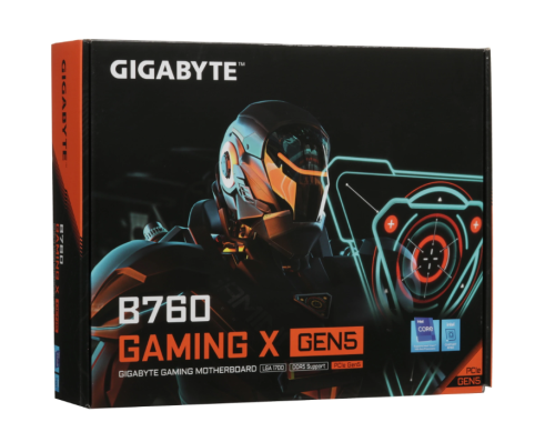 ����������� ����� GIGABYTE B760 GAMING X GEN5 [LGA 1700, Intel B760, 4xDDR5-5600 ���, 3xPCI-Ex16, 3x