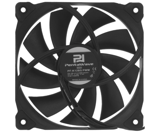 ���������� 120�120�25 PentaWave PF-K12BS PWM [120 x 120 ��, 4 pin, 600-1700 ��/���, 29.6 ��, MHDB