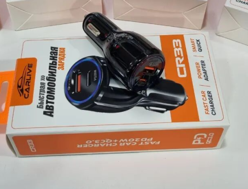 ������������� �������� ���������� Carlive CR33 QC3.0 + PD20W black