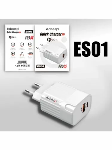 ������� �� deespi ES01 A+C QC3.0+PD20W white