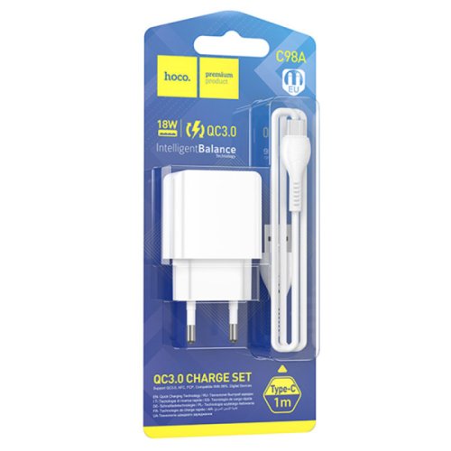 ������� �� HOCO C98A (18W, Q�3.0, ������ USB A-Type-C 1�) �����