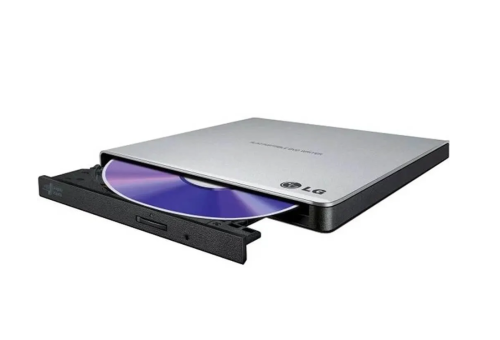 ���������� ������ DVD-RW LG GP57ES40.AHLE10B, �������, USB2.0, Silver Slim, Ret