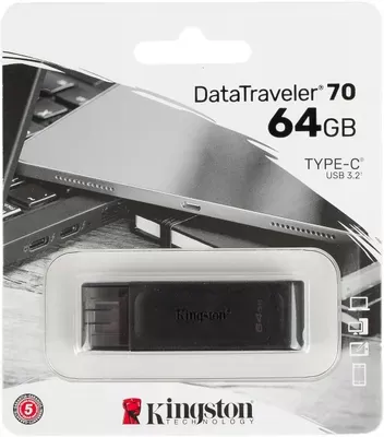 - 64GB Kingston DataTraveler70 64GB  Type-C USB 3.0