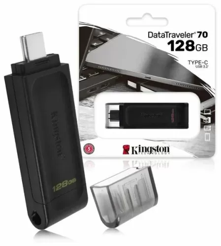 -128GB Kingston DataTraveler70 128GB  Type-C USB 3.0