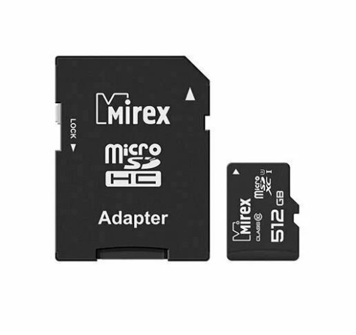   Micro SDXC 512Gb MIREX UHS-I U3,   SD