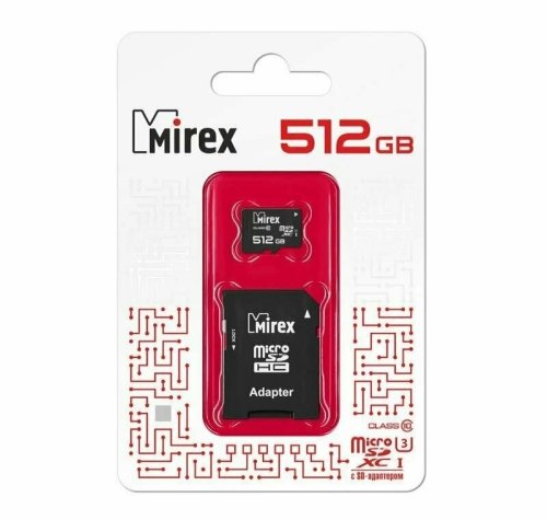   Micro SDXC 512Gb MIREX UHS-I U3,   SD