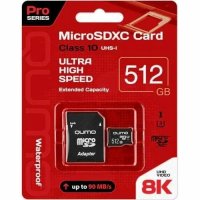 ����� ������ micro SDXC 512Gb QUMO �lass 10 � ��������� SD Pro seria 3.0  UHS-1 U3 (������� ��������