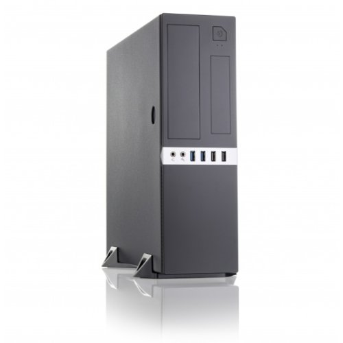  Slim Foxline FL-203 [FL-203-TFX300S]  (Slim, Micro-ATX, Mini-ITX, 2x USB 2.0 Type-A, 2x USB 3.2 Gen1 Type-A, TFX  300W)