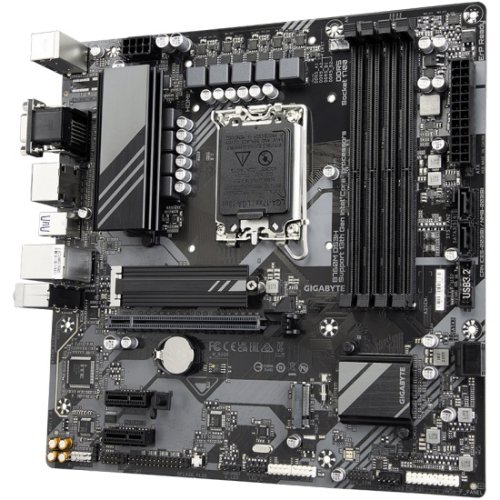   GIGABYTE B760M DS3H ( LGA 1700, Intel B760, 4xDDR5-4800 Mhz, 1xPCI-Ex16, 2xM.2, Micro-ATX)