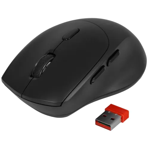 Мышь Defender Effect X MS-095 черный, 6D, 800-1600dpi, бесшумная, беспроводная Мышь Defender Effect X MS-095 черный, 6D, 800-1600dpi, бесшумная, беспроводная