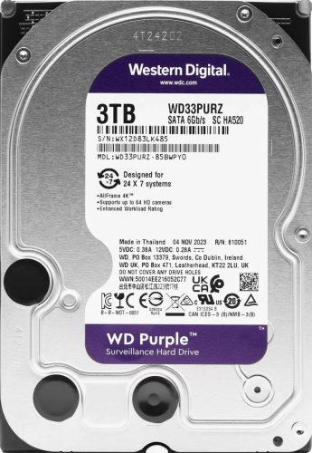   3TB WD Purple WD33PURZ, 3, HDD, SATA III, 3.5