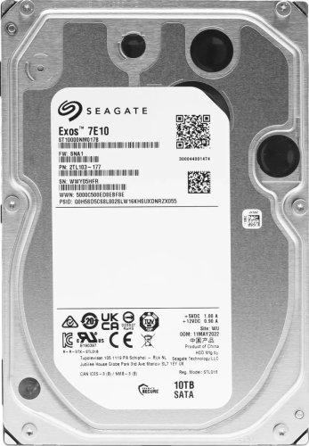   10TB Seagate Exos 7E10 [ST10000NM017B] SATA III, 6 /, 7200 /,   - 256 , RAID Edition