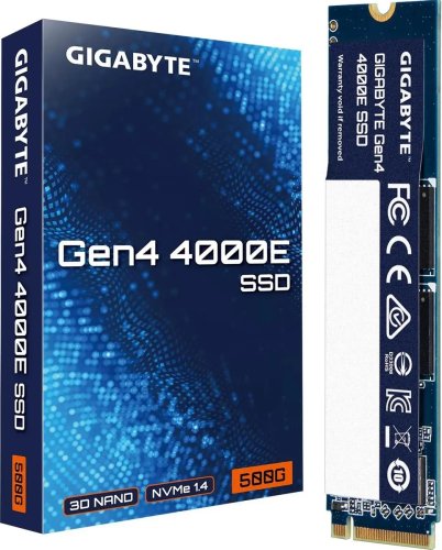   SSD M.2 500GB GIGABYTE Gen4 4000E [G440E500G] PCIe 4.0 x4,  - 3600 /,  - 3000 /, 3  TLC, NVM Express, TBW - 300 