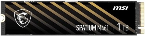   SSD M.2 1TB MSI Spatium M461 PCIe 4.0 NVMe PCI-E x4, Read 5000 /, Write 3200 /, NVMe, TLC 3D NAND,TBW 250TB ] S78-440L1D0-P83