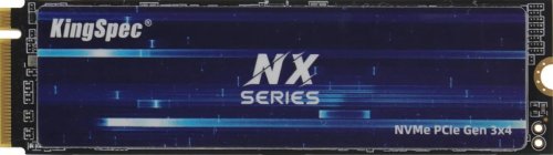 Твердотельный накопитель SSD M.2 1TB KINGSPEC NX-1TB 2280 PCI-E 3.x x4, чтение - 3400 Мбайт/сек, запись - 3100 Мбайт/сек,NAND TLC DWPD: 0.9, время наработки: 1000000 ч