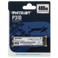 ������������� ���������� SSD M.2 480GB Patriot P310 [P310P480GM28] [PCIe 3.0 x4, ������ - 1700 �����