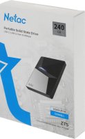  SSD 240Gb Netac Z7S [NT01Z7S-240G-32BK] USB 3.2 Gen 2 Type-C,  - 550 /,  - 480 /