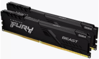  DDR4 32Gb Kingston FURY Beast Black [ KF432C16BBK2/32 ] 32  DDR4, 16 x2 , 3200 , 16-18-18-36, 1.35V