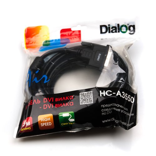  Dialog HC-A3550 (CV-0650 black) -  DVI (M) -  DVI (M),  5.0 ,  