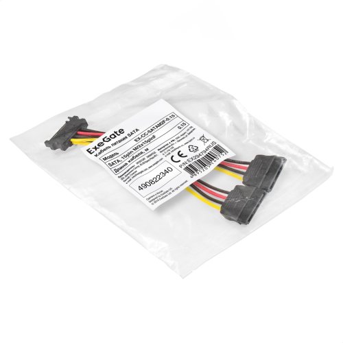   SATA ExeGate EX-CC-SATAM2F (15-pin (m) /2x15-pin (f)