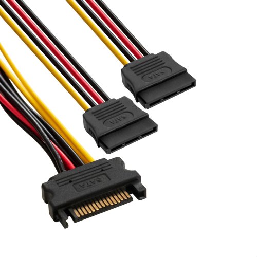   SATA ExeGate EX-CC-SATAM2F (15-pin (m) /2x15-pin (f)