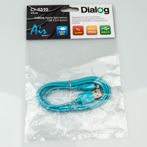  Dialog CI-0310 blue -  Lightning 8pin (M) - USB A (M),  1.0 , 