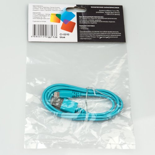  Dialog CI-0310 blue -  Lightning 8pin (M) - USB A (M),  1.0 , 