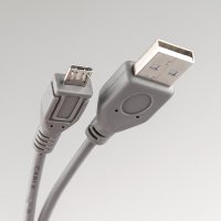  Dialog CU-0310-P grey - microUSB B (M) - USB A (M),  V2.0,  1.0 