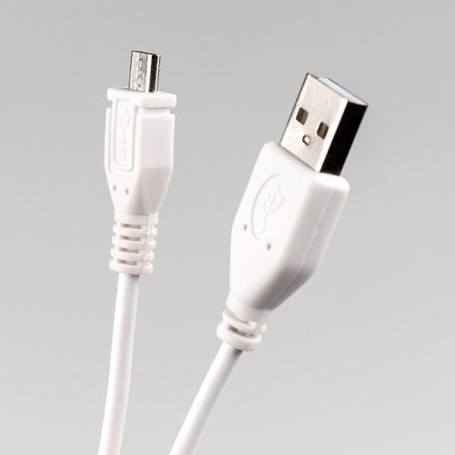  Dialog CU-0310-P white - microUSB B (M) - USB A (M),  V2.0,  1.0 