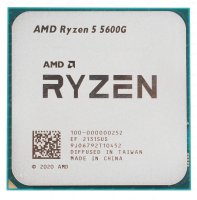  AMD Ryzen 5 5600G OEM AM4, 6 x 3.9 , L2 - 3 , L3 - 16 , 2DDR4-3200 , Radeon Vega7, TDP 65 ,    