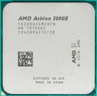  AMD Athlon 200GE OEM AM4, 2 x 3.2 , L2 - 1 , L3 - 4 , 2  DDR4-2667 , AMD Radeon Vega 3, TDP 35 