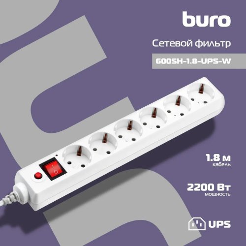   Buro 600SH-1.8-UPS-W, 1.8, , 6 ,  : 2200 ,  