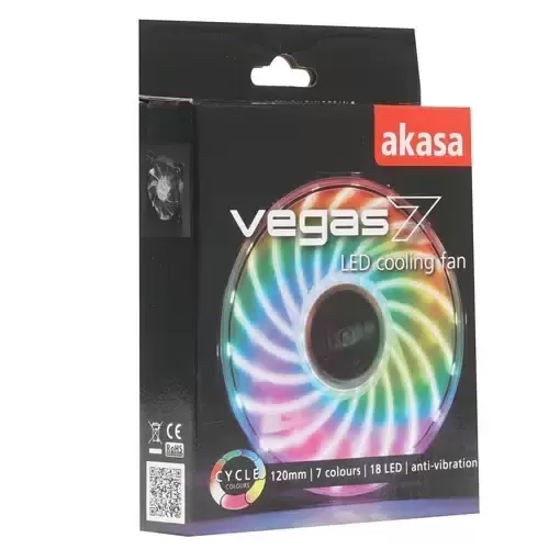  Akasa Vegas 7 LED 12025  18  7  1200 / 30.000  AK-FN092