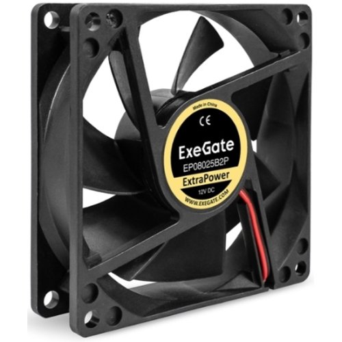  808025 ExeGate ExtraPower EP08025B2P, EX295239 2-ball, 2pin, 2900RPM 29.5dBA